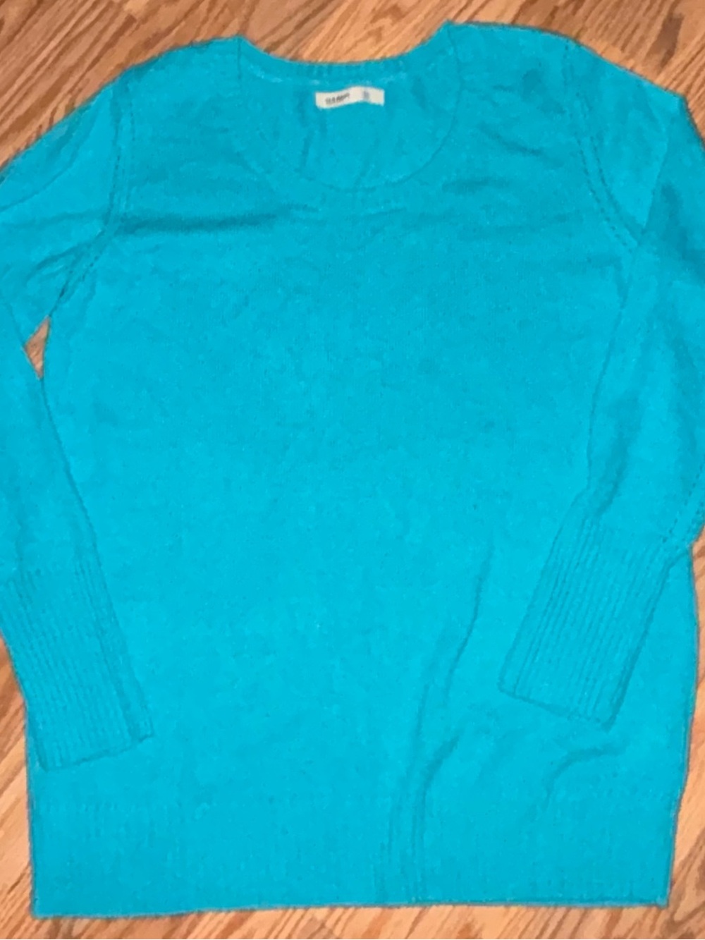 Old Navy Bright Turquoise Crewneck Sweater